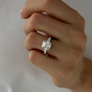 Round Halo, Pave & Split Shank Engagement Ring – 1.93 CT Lab Grown Diamond
