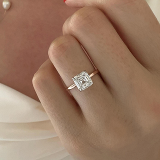 Round Halo, Pave & Split Shank Engagement Ring – 1.93 CT Lab Grown Diamond