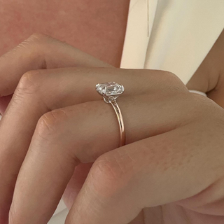 Round Halo, Pave & Split Shank Engagement Ring – 1.93 CT Lab Grown Diamond