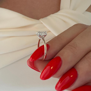 Round Halo, Pave & Split Shank Engagement Ring – 1.93 CT Lab Grown Diamond