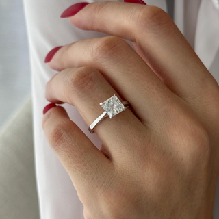 Round Halo, Pave & Split Shank Engagement Ring – 1.93 CT Lab Grown Diamond