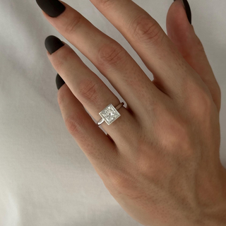 Round Halo, Pave & Split Shank Engagement Ring – 1.93 CT Lab Grown Diamond