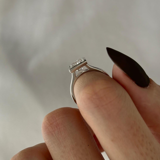 Round Halo, Pave & Split Shank Engagement Ring – 1.93 CT Lab Grown Diamond