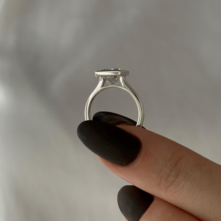 Round Halo, Pave & Split Shank Engagement Ring – 1.93 CT Lab Grown Diamond