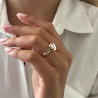 Round Halo, Pave & Split Shank Engagement Ring – 1.93 CT Lab Grown Diamond