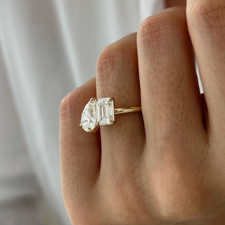 Round Halo, Pave & Split Shank Engagement Ring – 1.93 CT Lab Grown Diamond