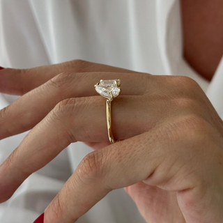 Round Halo, Pave & Split Shank Engagement Ring – 1.93 CT Lab Grown Diamond