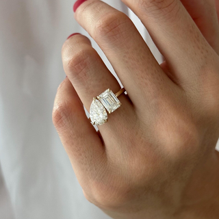 Round Halo, Pave & Split Shank Engagement Ring – 1.93 CT Lab Grown Diamond