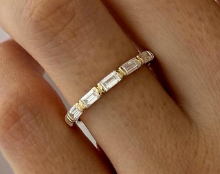 0.13 TCW Round Twisted DEF/VVS Lab Grown Diamond Wedding Band