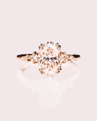 Cushion Hidden Halo Lab Grown Diamond Engagement Ring