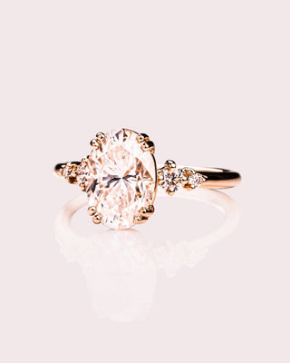 Cushion Hidden Halo Lab Grown Diamond Engagement Ring