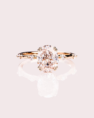 Cushion Hidden Halo Lab Grown Diamond Engagement Ring