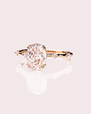 Cushion Hidden Halo Lab Grown Diamond Engagement Ring