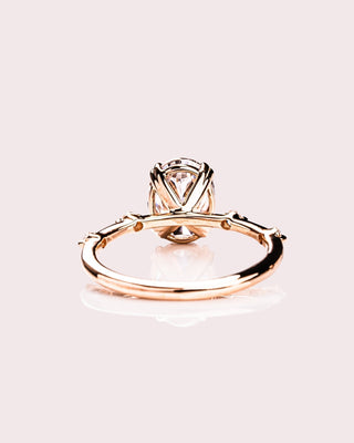 Cushion Hidden Halo Lab Grown Diamond Engagement Ring