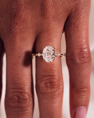 Cushion Hidden Halo Lab Grown Diamond Engagement Ring