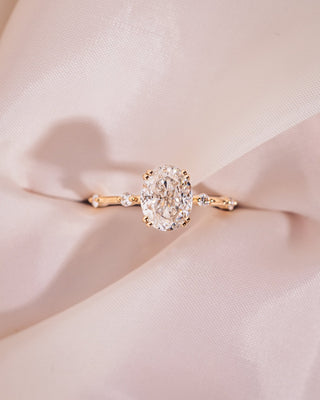 Cushion Hidden Halo Lab Grown Diamond Engagement Ring