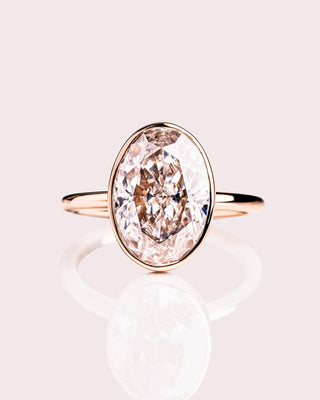 Cushion Hidden Halo Lab Grown Diamond Engagement Ring