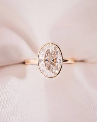 Cushion Hidden Halo Lab Grown Diamond Engagement Ring