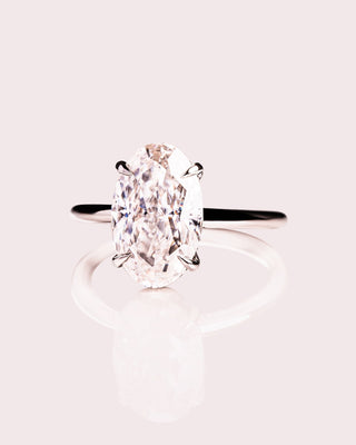 Cushion Hidden Halo Lab Grown Diamond Engagement Ring