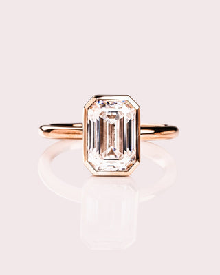Cushion Hidden Halo Lab Grown Diamond Engagement Ring