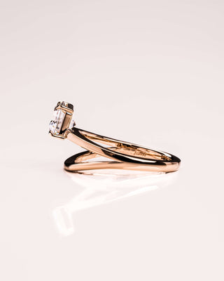 Cushion Hidden Halo Lab Grown Diamond Engagement Ring