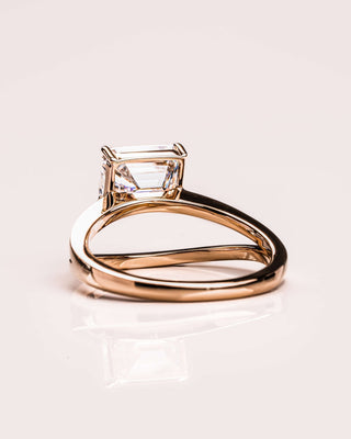 Cushion Hidden Halo Lab Grown Diamond Engagement Ring