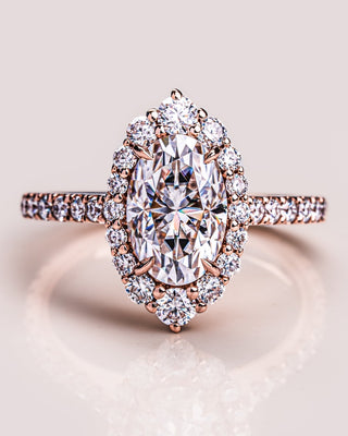 Cushion Hidden Halo Lab Grown Diamond Engagement Ring