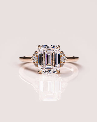 Cushion Hidden Halo Lab Grown Diamond Engagement Ring