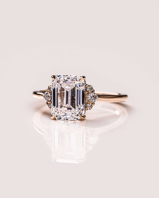 Cushion Hidden Halo Lab Grown Diamond Engagement Ring