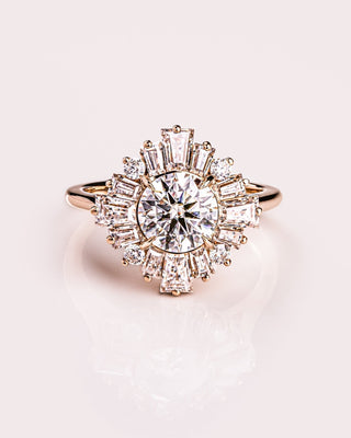 Cushion Hidden Halo Lab Grown Diamond Engagement Ring