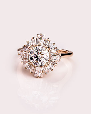 Cushion Hidden Halo Lab Grown Diamond Engagement Ring
