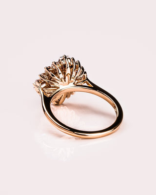 Cushion Hidden Halo Lab Grown Diamond Engagement Ring