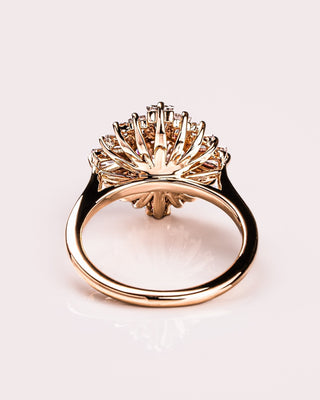 Cushion Hidden Halo Lab Grown Diamond Engagement Ring