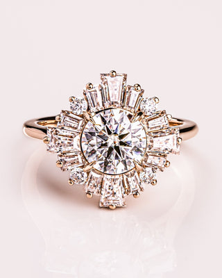 Cushion Hidden Halo Lab Grown Diamond Engagement Ring