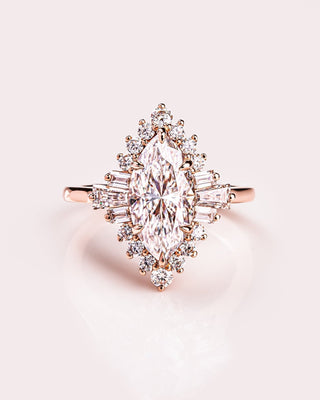Cushion Hidden Halo Lab Grown Diamond Engagement Ring