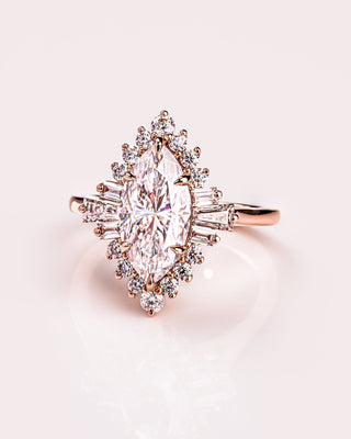 Cushion Hidden Halo Lab Grown Diamond Engagement Ring
