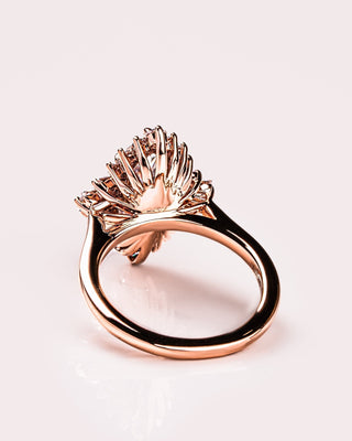Cushion Hidden Halo Lab Grown Diamond Engagement Ring
