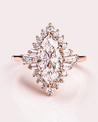 Cushion Hidden Halo Lab Grown Diamond Engagement Ring