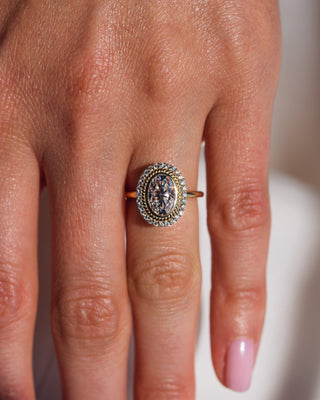 Cushion Hidden Halo Lab Grown Diamond Engagement Ring