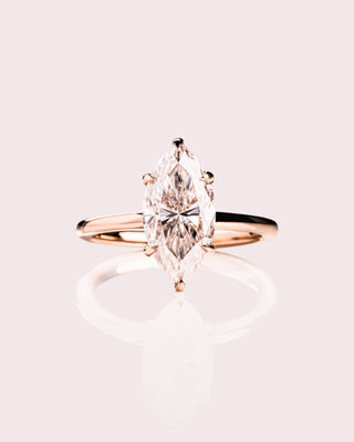 Cushion Hidden Halo Lab Grown Diamond Engagement Ring