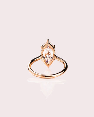 Cushion Hidden Halo Lab Grown Diamond Engagement Ring