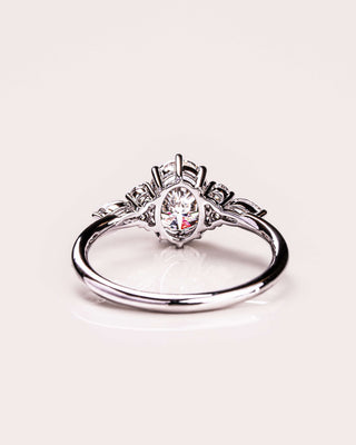 Cushion Hidden Halo Lab Grown Diamond Engagement Ring