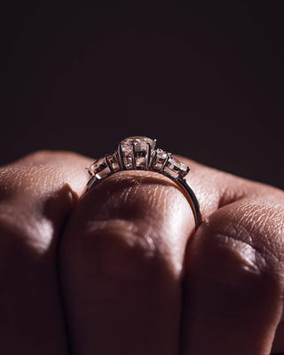 Cushion Hidden Halo Lab Grown Diamond Engagement Ring