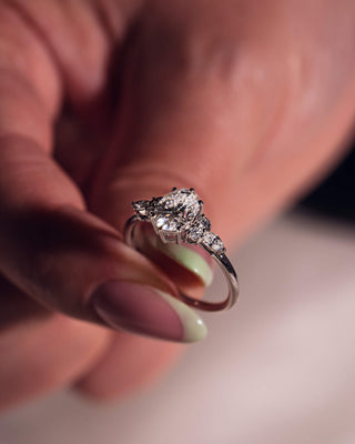Cushion Hidden Halo Lab Grown Diamond Engagement Ring