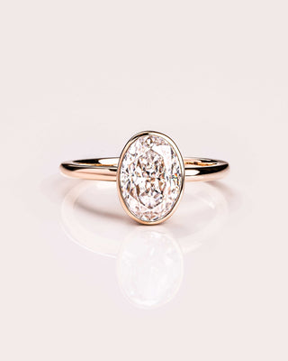 Cushion Hidden Halo Lab Grown Diamond Engagement Ring