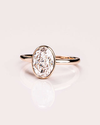 Cushion Hidden Halo Lab Grown Diamond Engagement Ring