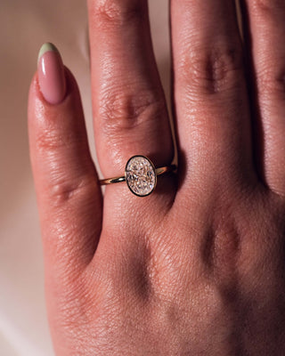 Cushion Hidden Halo Lab Grown Diamond Engagement Ring