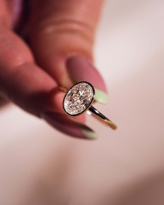 Cushion Hidden Halo Lab Grown Diamond Engagement Ring