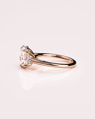 Cushion Hidden Halo Lab Grown Diamond Engagement Ring
