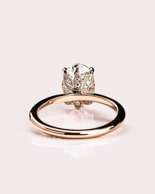 Cushion Hidden Halo Lab Grown Diamond Engagement Ring